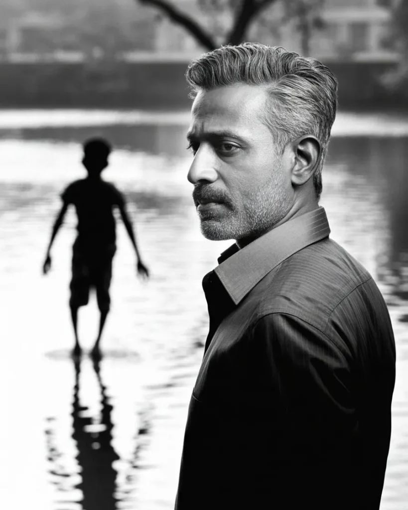 গ্রামে ফিরে আসা এক মার্জিত মানুষের সাদাকালো প্রতিকৃতি, যিনি পুকুরপাড়ে দাঁড়িয়ে নিজের হারিয়ে যাওয়া অতীত ও পুরনো আমি'র মৃত্যুকে উপলব্ধি করছেন।