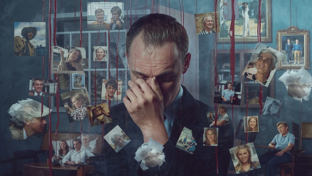 Illustration of a person vividly recalling past embarrassing moments, showing intense sensory memories and the psychological impact of shame.