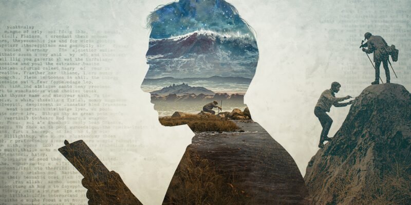 A double-exposure portrait showing traits turning into strengths.