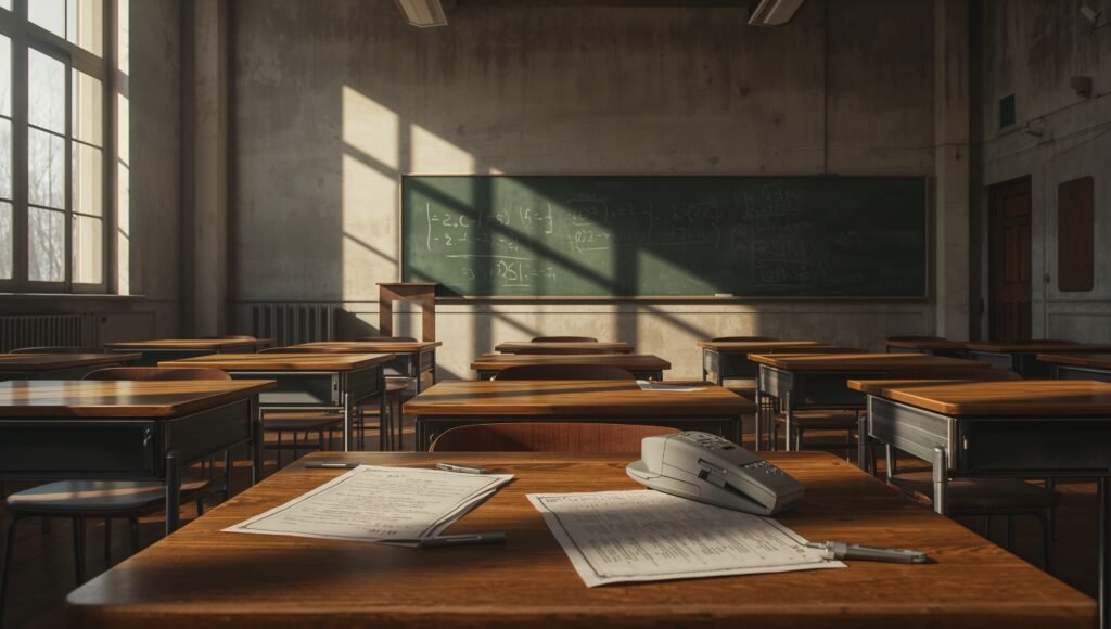 hayder voice adults no answers empty classroom