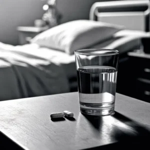 A quiet hospital table reflecting on how to stop overthinking the fear of death and finding peace by letting go.