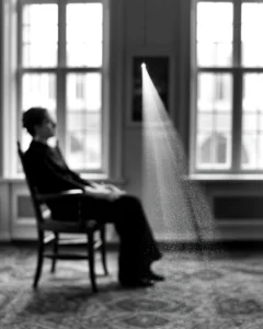 A peaceful scene of dust floating in sunlight, illustrating what is mindfulness and how to find peace of mind through stillness.