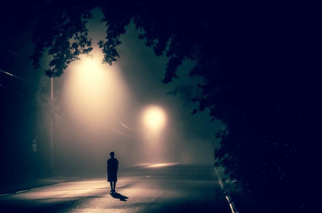 A lonely man in deep contemplation, visually representing the philosophical question of 'what is a private language